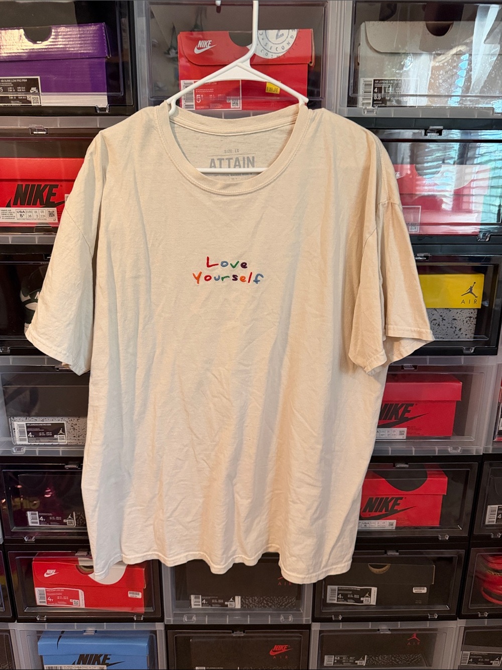 Cream 'Love Yourself' Short-Sleeve Graphic Tee